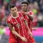 Robert Lewandowski und Kingsley Coman (von links)
