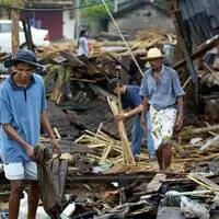 Ein Foto vom 31.12.2004 - nicht nur in Sri Lanka hinterließ der Tsunami eine Spur der Verwüstung