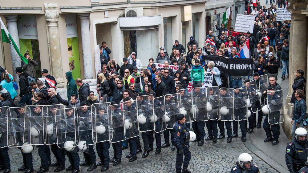 Demonstration in Graz mit gravierenden juristischen Folgen