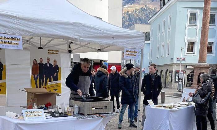 Wahlauftakt der Liste "Zusammen für Lienz - ÖVP & Unabhängige" auf dem Johannesplatz