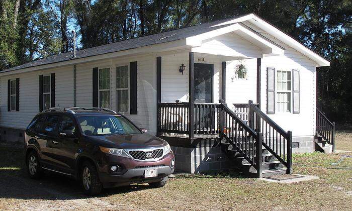 In diesem Haus in Walterboro (South Carolina) lebt die nun wiedergefundene Kamiyah Mobley 