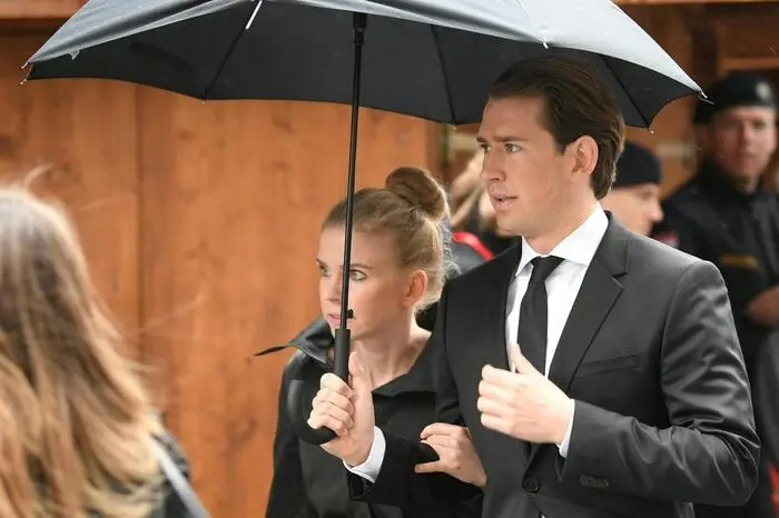 Ex-Kanzler und ÖVP-Obmann Sebastian Kurz (r.) und Susanne Thier