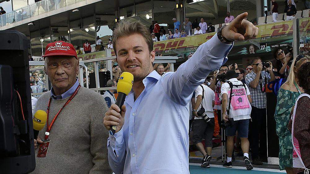 Niki Lauda (links) mit Nico Rosberg