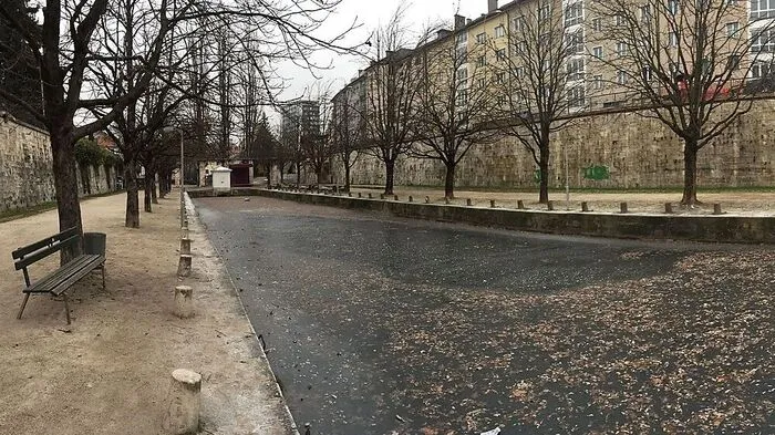 Freitagfrüh war es noch zu warm, um auf dem Lendkanal eislaufen zu können