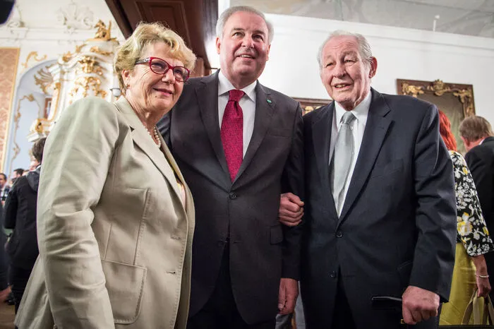 Der Landesvater und seine Nachfolger in der ÖVP und im Amt: Waltraud Klasnic und Hermann Schützenhöfer.