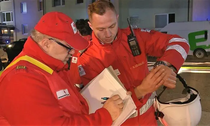 Das Rote Kreuz versorgte die Bewohner