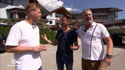 Waren im August im Mölltal: die TV-Köche Nils Egtermeyer, Mike Süsser und  Frank Oehler (von links)