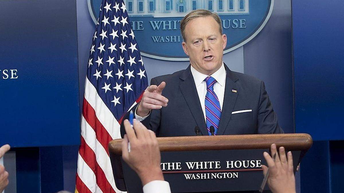 Der Pressesprecher des Weißen Hauses, Sean Spicer