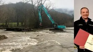 Horst Maier erhielt eine Auszeichnung vom Land Kärnten, unter anderem auch für seinen Einsatz bei der Hochwasser-Katastrophe in Gurk