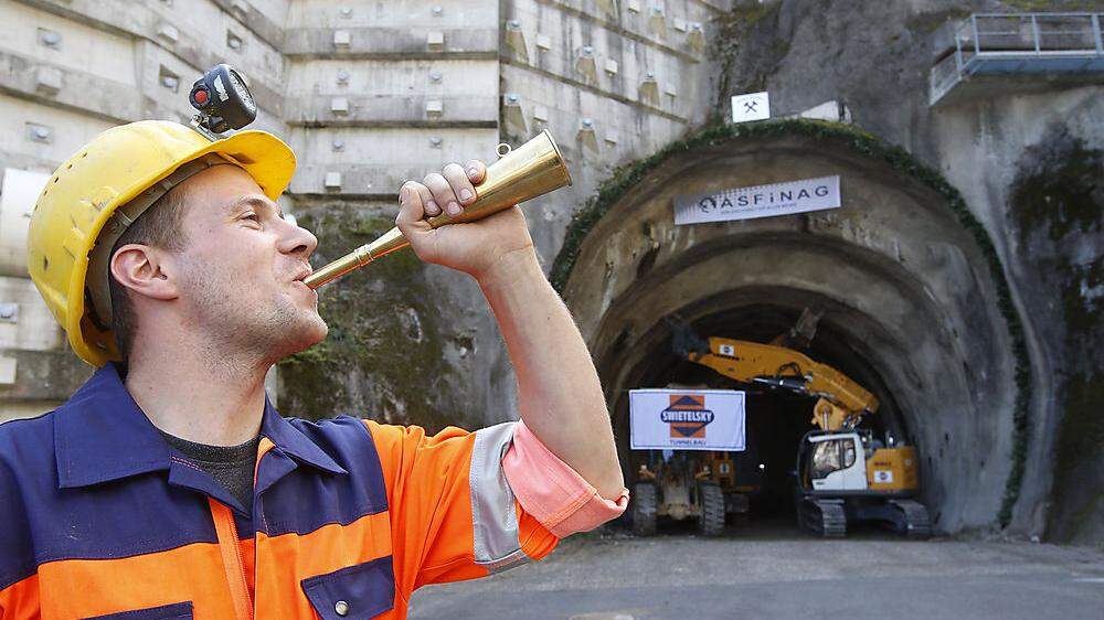 In Kärnten haben die Bauarbeiten für die zweite Tunnelröhre im Vorjahr begonnen