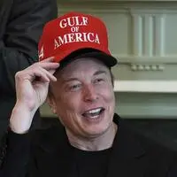 Elon Musk während eines Meetings im Weißen Haus