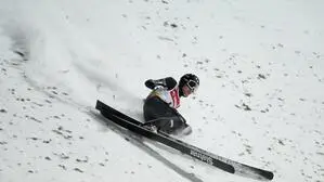 Andrea Campregher, hier bei einem Sturz am 17. Jänner 2024 im polnischen Szczyrk