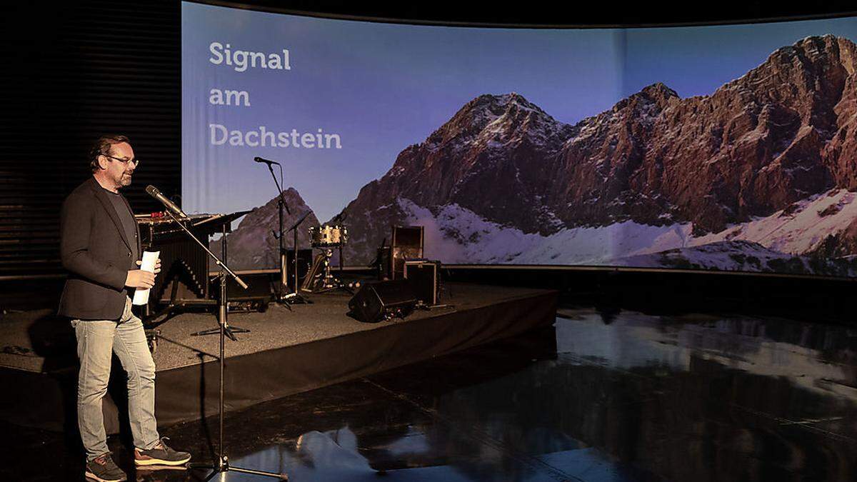 La Strada-Intendant Werner Schrempf stellte das Programm im Pavillon der Steiermark Schau vor 