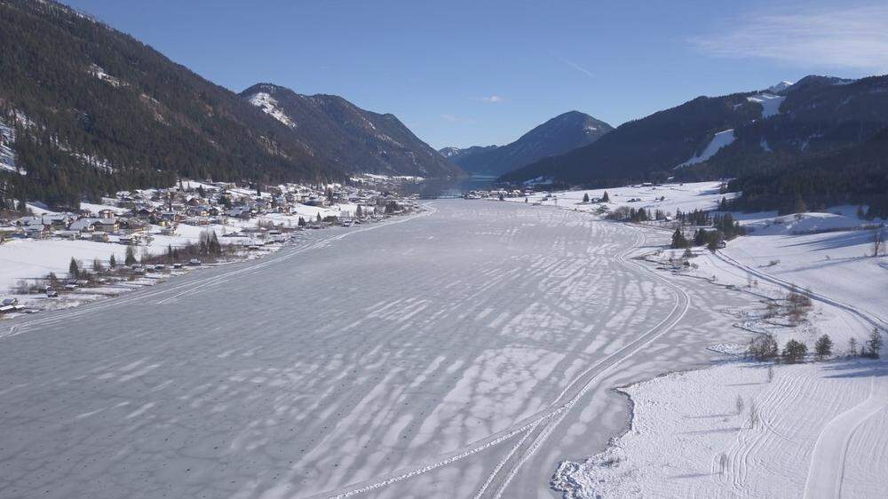 Am Freitag öffnet der Weißensee für Eisläufer