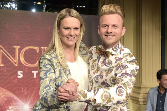 Ski-Weltcupsiegerin Nicole Hosp mit Tanzpartner Willi Gabalier
