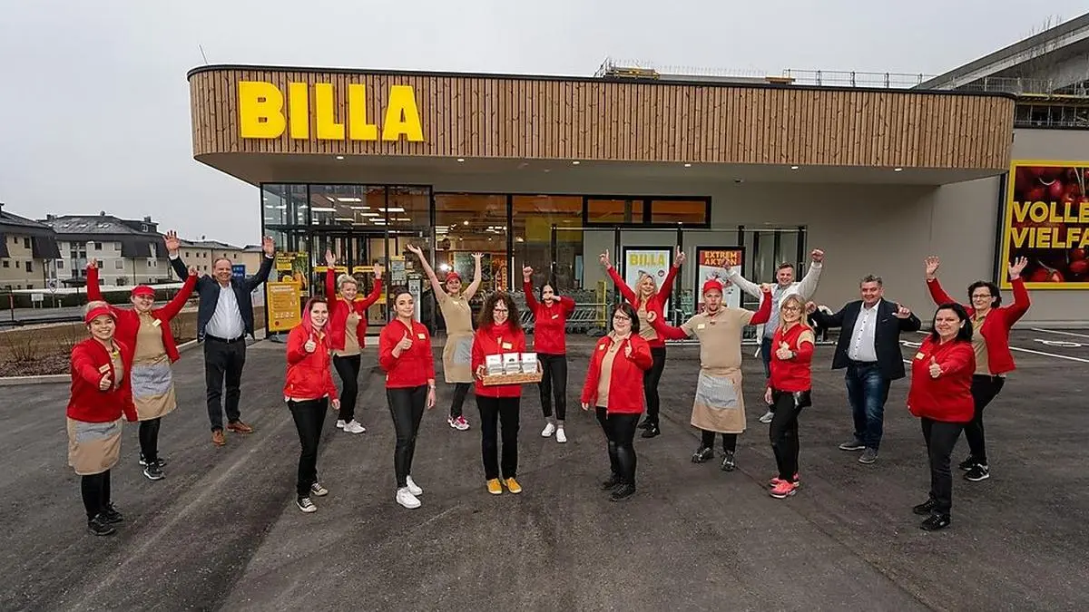 Das Team der neuen Billa-Filiale