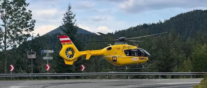 Der Notarzthubschrauber stand im Einsatz