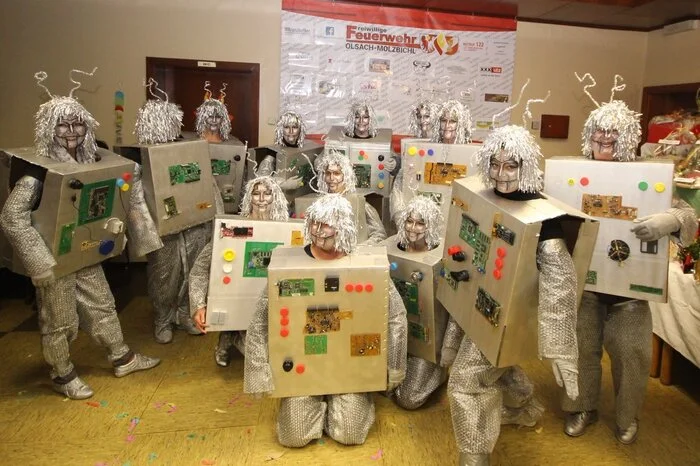 Die Robothurner machten als originellste Gruppe das Rennen.