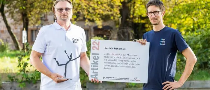 Christian Eile und Alexander Brenner-Skazedonig kämpfen gemeinsam für eine Gesellschaft, an der alle gleichberechtigt teilhaben können