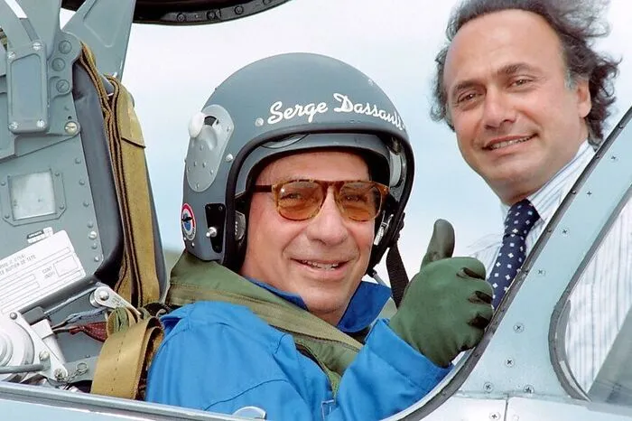 1997 - Serge Dassault mit seinem Sohn Olivier.