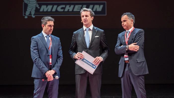 Auch der Bürgermeister von Parma, Andrea Corsini (links) nahm an der Verleihung der Michelin Sterne  teil