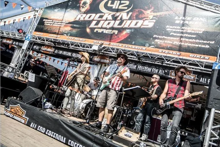 Auch im Harley-Village am Faaker See ging die Post ab