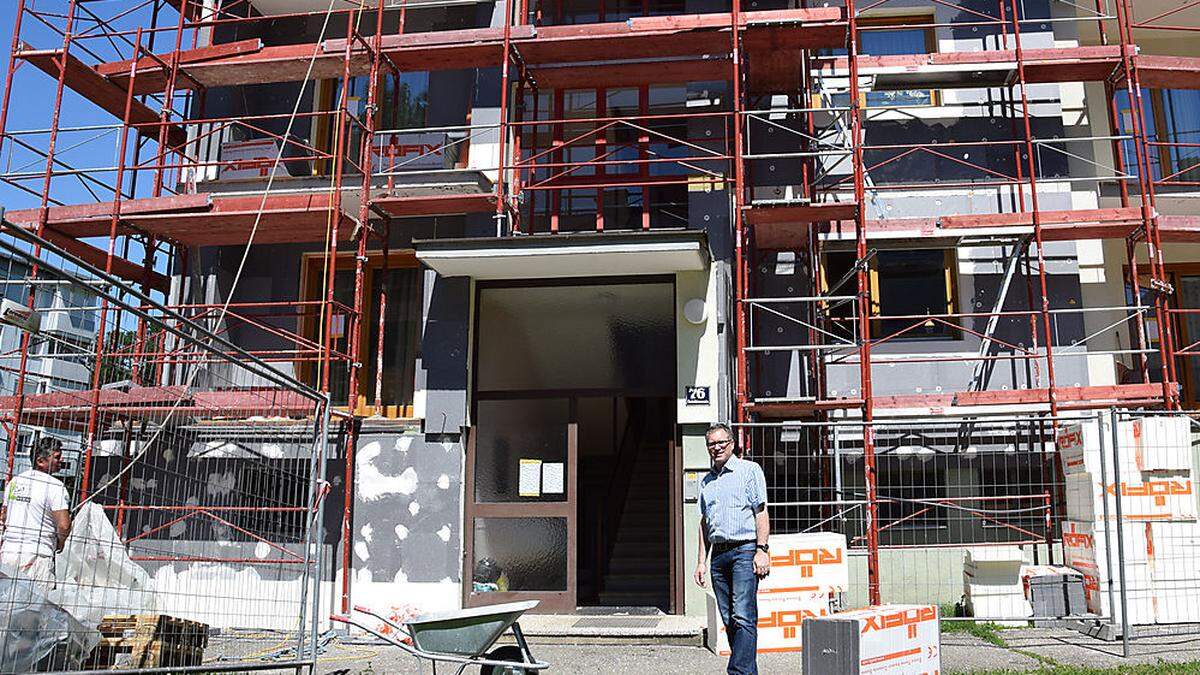 Kulmer bei der Baustelle in der Schützenstraße