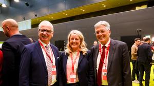 Landtagspräsident Reinhart Rohr, Bundesratsabgeordnete Claudia Arpa und Landeshauptmann Peter Kaiser | Landtagspräsident Reinhart Rohr, Bundesratsabgeordnete Claudia Arpa und Landeshauptmann Peter Kaiser