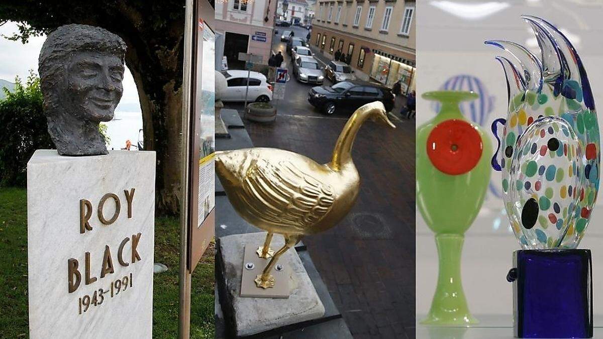 Die Roy Black Büste, die Goldene Gans und auch Kiki Kogelnik Statue wurden bereits gestohlen, alle kehrten wieder zurück