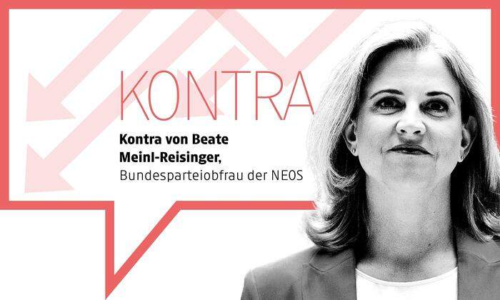 Niemand wolle Bargeld abschaffen, sagt Neos-Klubobfrau Beate Meinl-Reisinger.