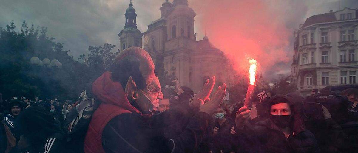Protest in Prag