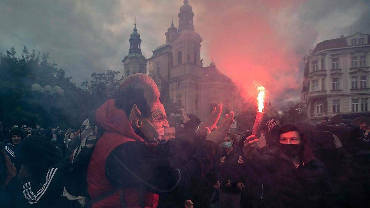 Protest in Prag