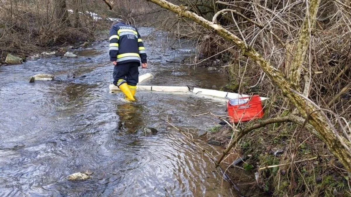 Die Ölsperre im Ligistbach wurde prophylaktisch erstellt
