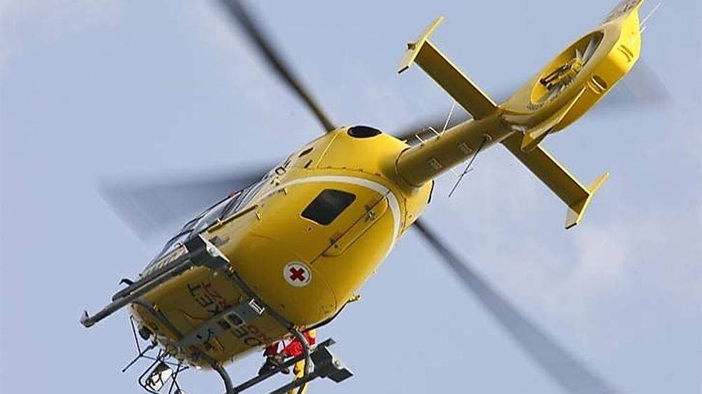 Der Rettungshubschrauber flog den Bub ins Klinikum Klagenfurt