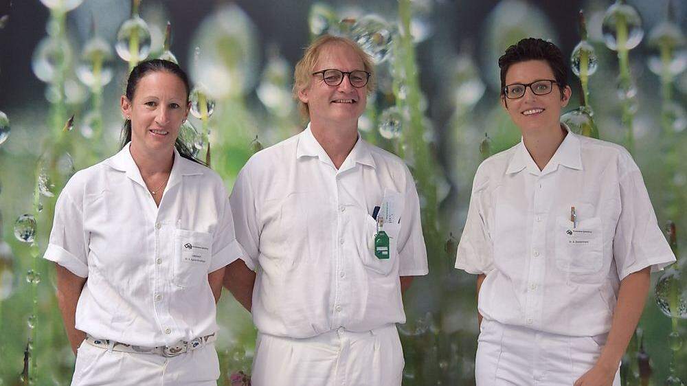 Die neuen Führungskräfte im Krankenhaus Spittal: Karin Egarter-Scheiflinger, Wolfgang Kukutschki und Anke Zimmermann