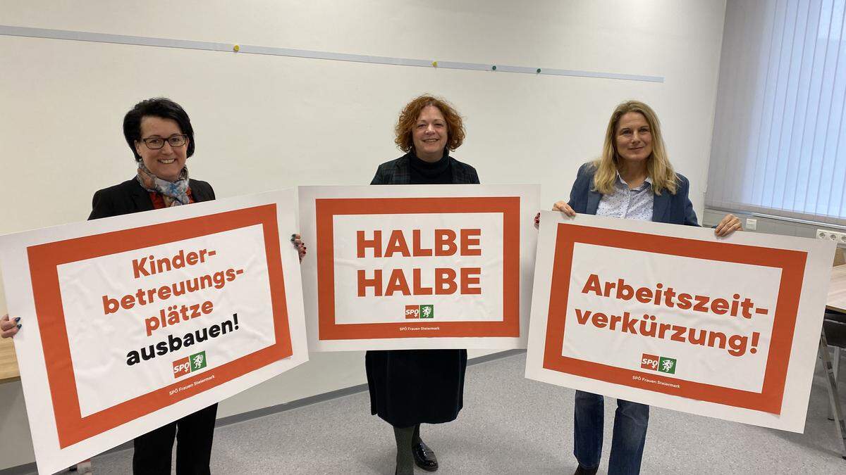 Die SPÖ-Frauen fordern den Ausbau von Kinderbetreuungsplätzen, gerechtes Einkommen sowie Arbeitszeitverkürzung