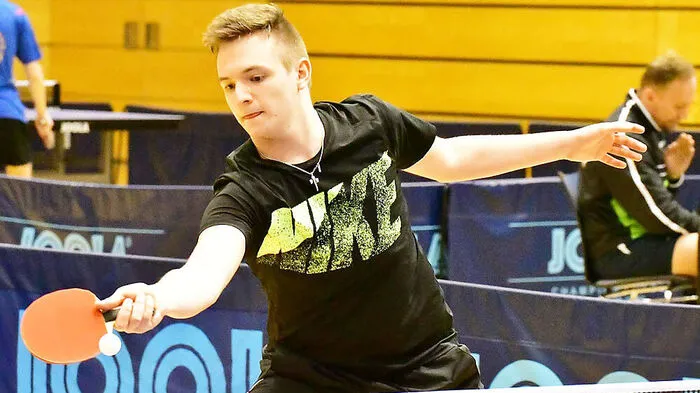 Martin Gutschi gewann im Tischtennis eine Goldene im Mixed Doppel