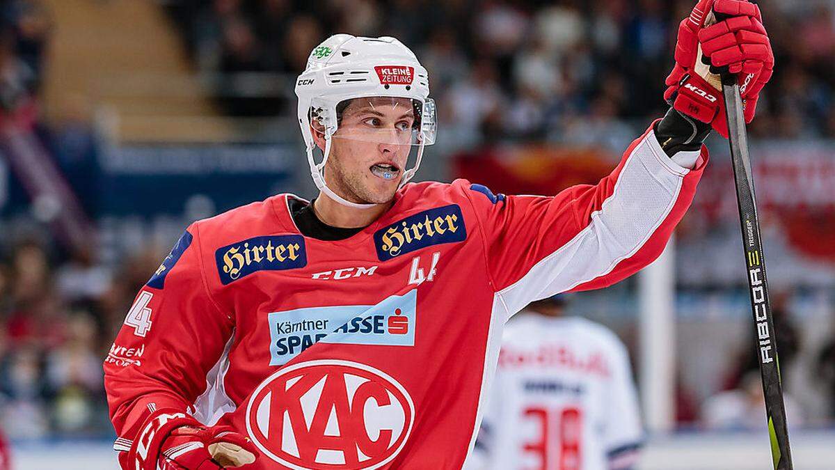 Adam Comrie schoss für den KAC insgesamt 26 Tore 