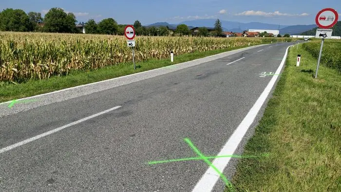 An dieser Stelle ist es zum tragischen Unfall gekommen