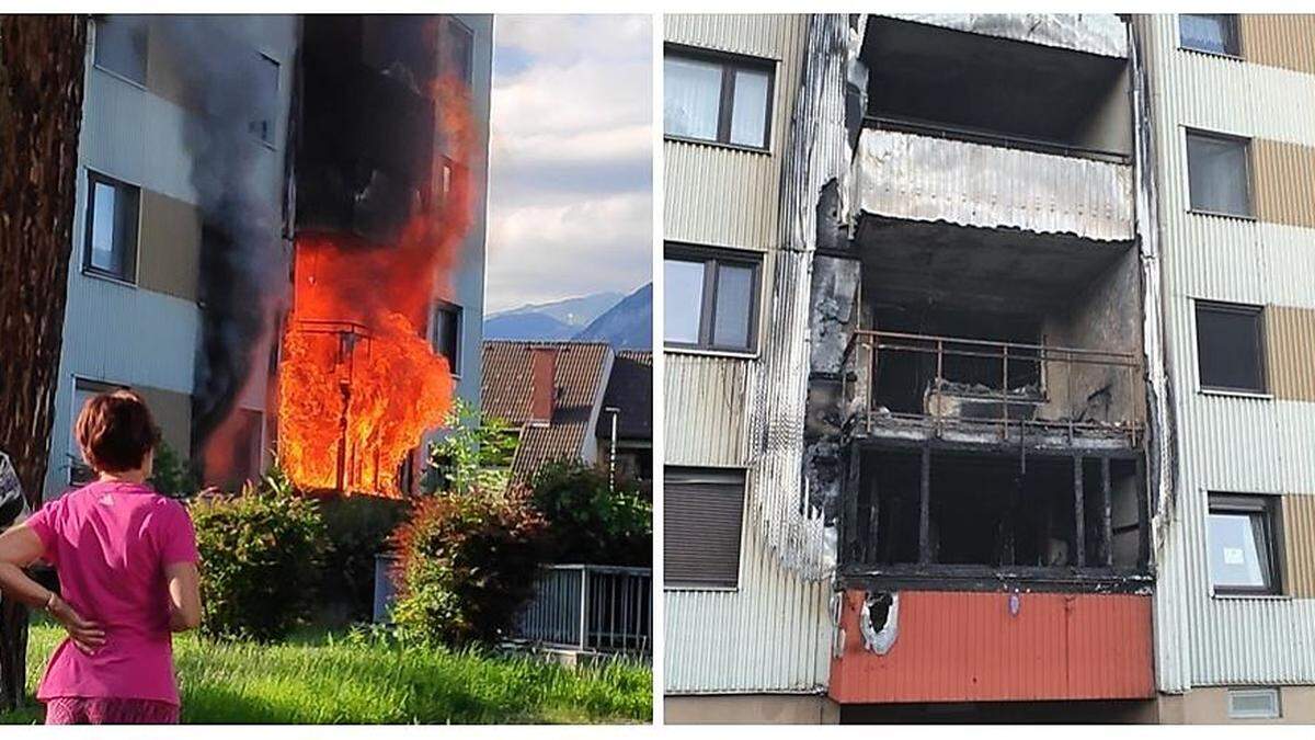 Dienstagabend spielten sich in der Trofaiacher Langefelderstraße dramatische Szenen ab