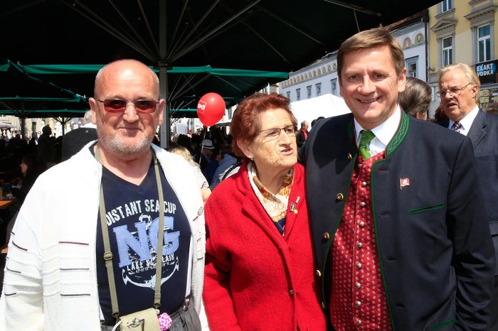 Hausherr in Leoben: Bürgermeister Kurt Wallner (r.)
