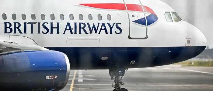 Flugzeug mit der Aufschrift British Airways