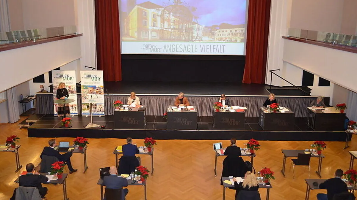 Der Brucker Gemeinderat tagte am Donnerstagabend 