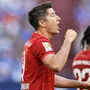 Robert Lewandowski traf gleich drei Mal für die Bayern