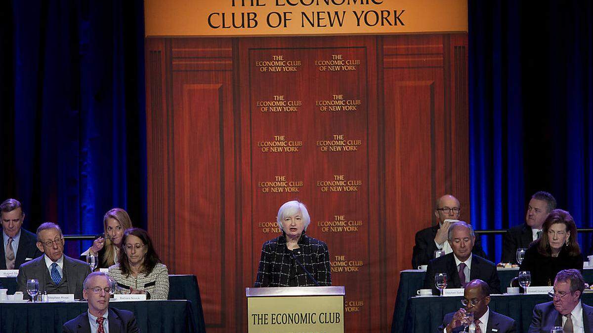 Janet Yellen spricht im "Economic Club of New York"