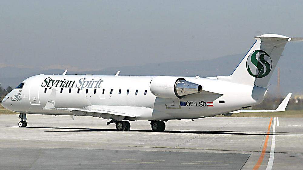Auch die "Styrian Spirit" hatte einst einen CRJ-200-Regionaljet in ihrer Flotte