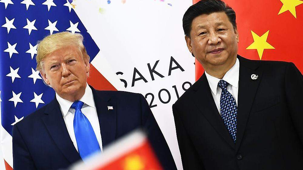 Trump mit Chinas Präsident Xi Jinping auf einem Archivbild