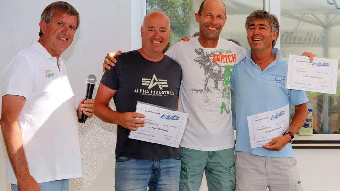 Sieger bei der Offenen Klasse mit Martin Huber von Links:2. Platz: Michael Rass mit 6.379 Punkte1. Platz: Wolfgang Janowitsch mit 6.433 Punkte3. Platz: Heimo Demmerer mit 6.266 PunkteGesamtergenisse der Offenen Klasse:https://www.soaringspot.com/de/aac2021/results/offene