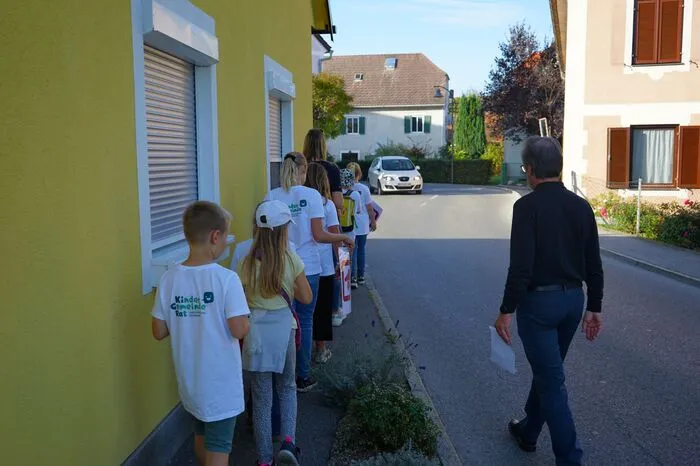 Sie stellten die Verkehrssicherheit rund um den Marktplatz und auf ihrem Schulweg auf den Prüfstand.