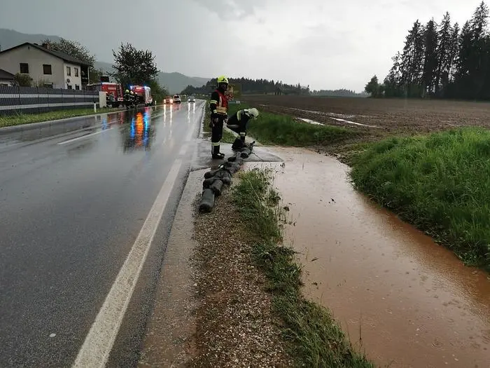 Überflutung im Bezirk Völkermarkt